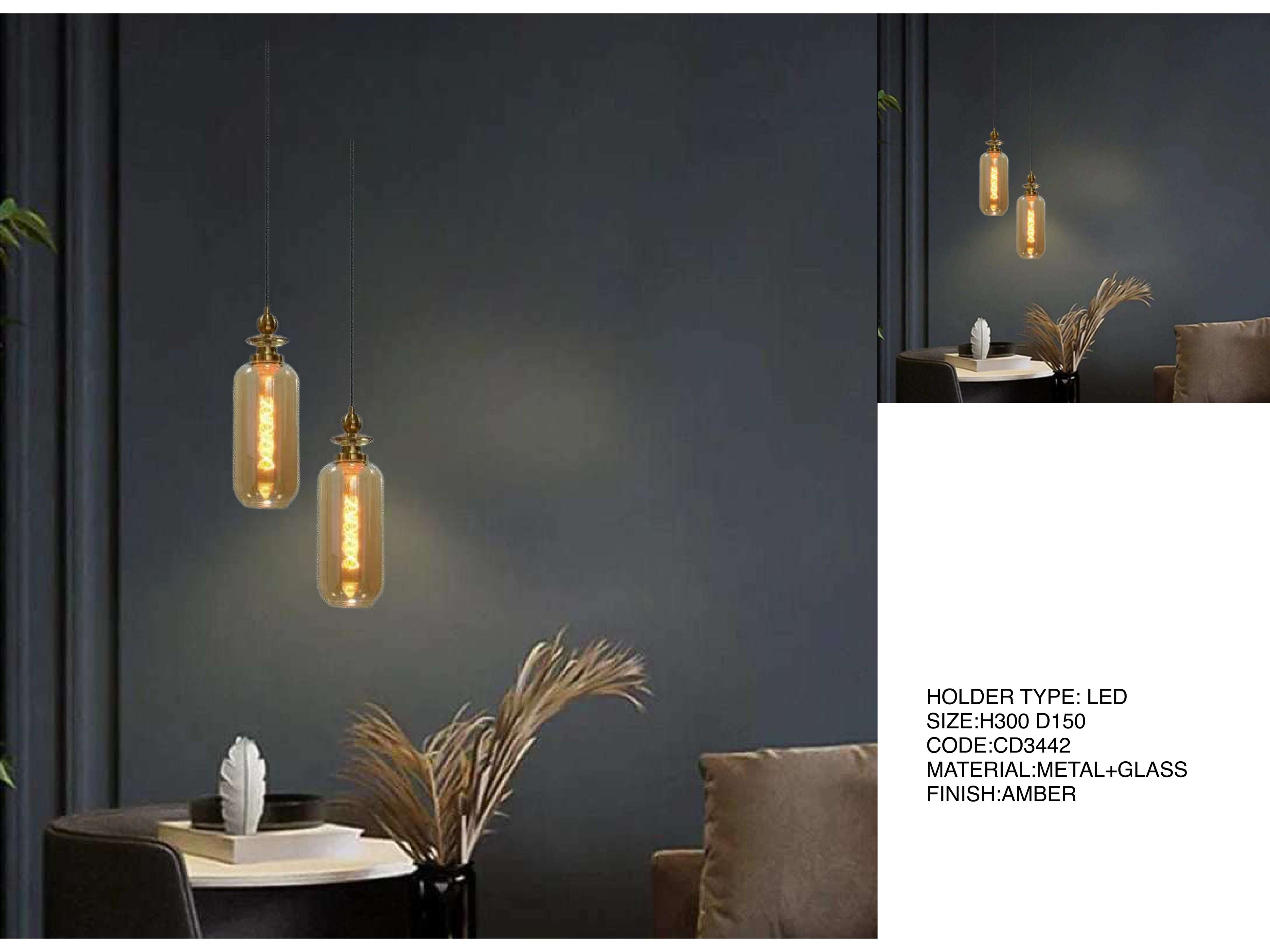 Beyond Lights - Amber Pendant Light- LCHL